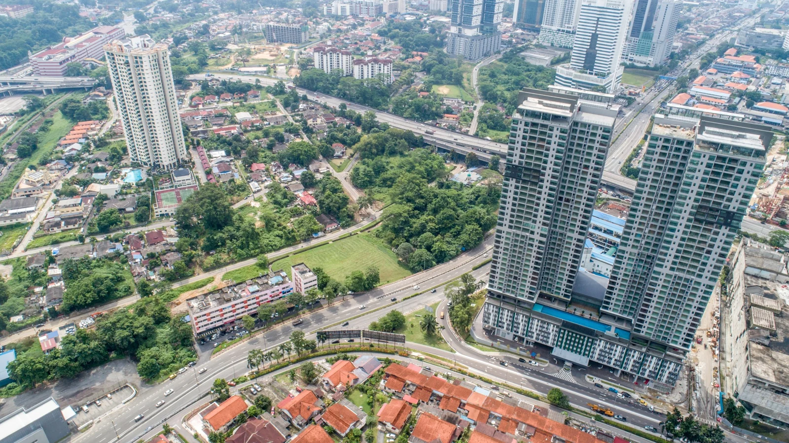Bird’s-eye view of SKS Pavillion Residences in Johor Bahru