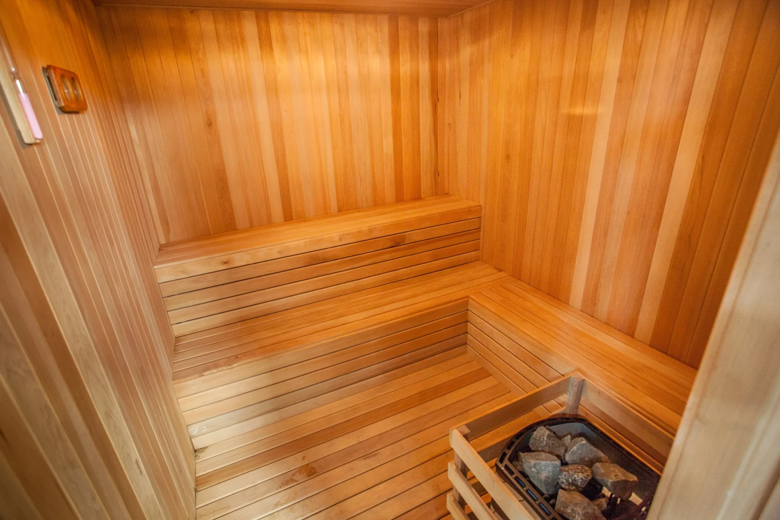 Dry sauna facilities at SKS Pavillion Residences